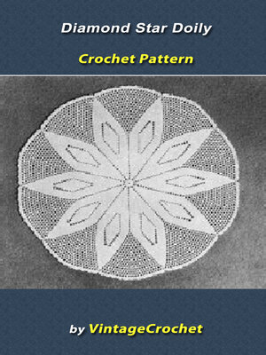 cover image of Diamond Star Doily Vintage Crochet Pattern